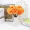 12PCS Artificial Chrysanthemum Flowers – Orange Faux Ball Mum Flowers, Silk Pom Pom Floral Stems for Fall Wedding Bouquets, Farmhouse Home, Kitchen, Table Centerpieces & Autumn Decorations